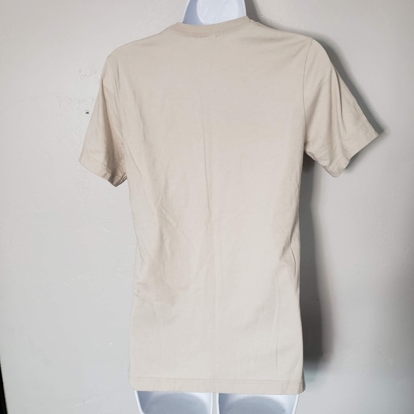 Bella Canvas Small Beige Short Sleeve Graphic Tee How Sweet It Is Valentine's - Picture 3 of 5